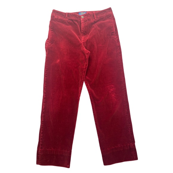 VTG Polo Ralph Lauren Corduroy Pants Straight Women's Sz 20 Fits 29‎ Altered Hem - Picture 1 of 11